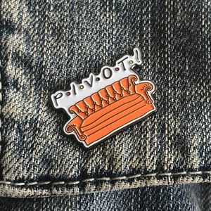 FRIENDS Enamel Pin Central Perk SOFA 'PIVOT'from the FRIENDS TV Series 799
